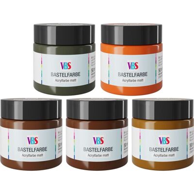 VBS Bastelfarben Set "Whispering Woods", 5 x 50 ml VBS Bastelfarben Set "Whispering Woods", 5 x 50 ml