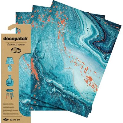 Décopatch Hot-Foil Papier "Ocean" Décopatch Hot-Foil Papier "Ocean"