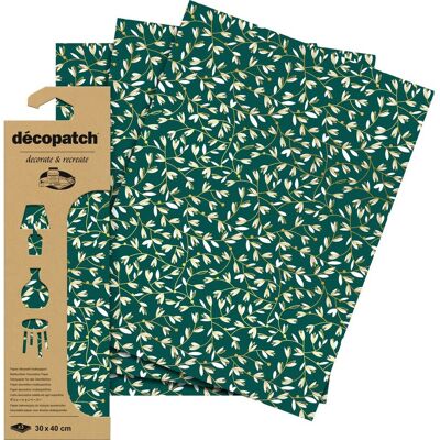 Décopatch Hot-Foil Papier "Blossom Twigs" Décopatch Hot-Foil Papier "Blossom Twigs"