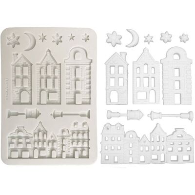 Stamperia Silikonform A5 "Christmas Village" Stamperia Silikonform A5 "Christmas Village"