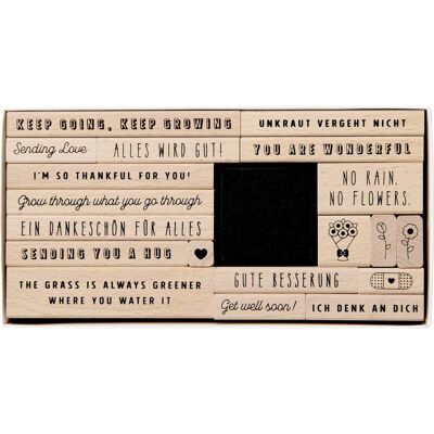 Rico Design XL Stempel-Set "Alles wird gut!" Rico Design XL Stempel-Set "Alles wird gut!"