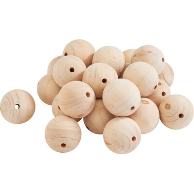 VBS XXL VBS Holzkugeln durchgebohrt - Ø 60 mm, 25 Stück VBS XXL VBS Holzkugeln durchgebohrt - Ø 60 mm, 25 Stück