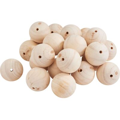 VBS XXL VBS Holzkugeln durchgebohrt - Ø 70 mm, 25 Stück VBS XXL VBS Holzkugeln durchgebohrt - Ø 70 mm, 25 Stück
