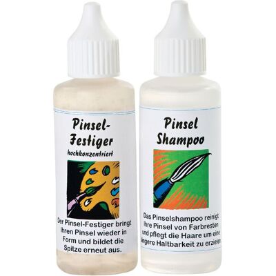 Pinsel-Shampoo und Festiger, je 50 ml Pinsel-Shampoo und Festiger, je 50 ml