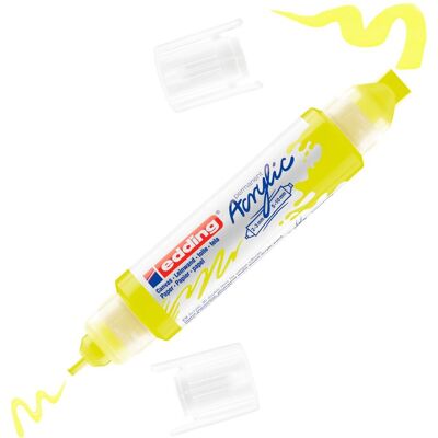edding 5400 Acrylic "Acryl 3D - Double Liner" - Neon-Gelb edding 5400 Acrylic "Acryl 3D - Double Liner" - Neon-Gelb