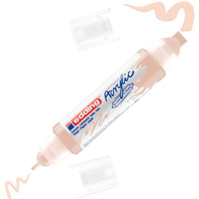 edding 5400 Acrylic "Acryl 3D - Double Liner" - Warmbeige edding 5400 Acrylic "Acryl 3D - Double Liner" - Warmbeige