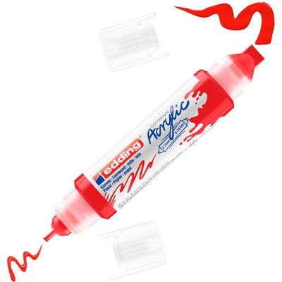 edding 5400 Acrylic "Acryl 3D - Double Liner" - Verkehrsrot edding 5400 Acrylic "Acryl 3D - Double Liner" - Verkehrsrot