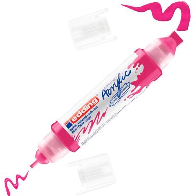 edding 5400 Acrylic "Acryl 3D - Double Liner" - Telemagenta edding 5400 Acrylic "Acryl 3D - Double Liner" - Telemagenta