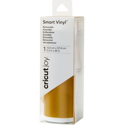 Cricut Joy Selbstklebende Vinylfolie - Matt "Smart Vinyl - Removable", 13,9 x 12 - Gold Cricut Joy Selbstklebende Vinylfolie - Matt "Smart Vinyl - Removable", 13,9 x 12 - Gold