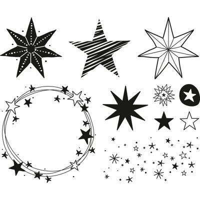 Heyda Stempel-Set - Sterne Heyda Stempel-Set - Sterne