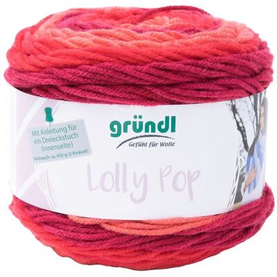 Gründl Wolle "Lolly Pop" - Wild Cherry Swirl, Farbe 07 Gründl Wolle "Lolly Pop" - Wild Cherry Swirl, Farbe 07