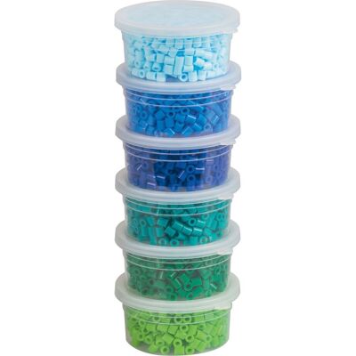 KNORR prandell Bügelperlen-Set, 3.000 Stück - Blau-Grün KNORR prandell Bügelperlen-Set, 3.000 Stück - Blau-Grün