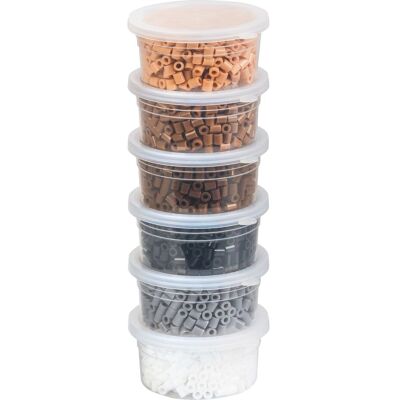 KNORR prandell Bügelperlen-Set, 3.000 Stück - Braun/Schwarz/Weiß KNORR prandell Bügelperlen-Set, 3.000 Stück - Braun/Schwarz/Weiß