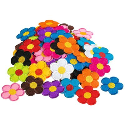 VBS XXL VBS Bügelapplikationen "Blüten-Mix", 120 Stück VBS XXL VBS Bügelapplikationen "Blüten-Mix", 120 Stück