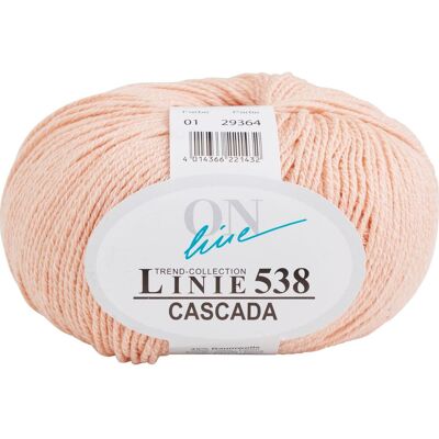 ONline Wolle Cascada, Linie 538 - Farbe 0001 ONline Wolle Cascada, Linie 538 - Farbe 0001