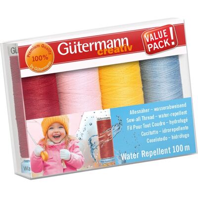 Gütermann creativ Gütermann Nähfaden-Set Allesnäher "Water Repellent" - Bunt Farbe 1 Gütermann creativ Gütermann Nähfaden-Set Allesnäher "Water Repellent" - Bunt Farbe 1
