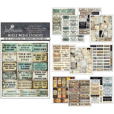 Ciao Bella Mixed Media Sticker Set - Kind Thoughts Ciao Bella Mixed Media Sticker Set - Kind Thoughts
