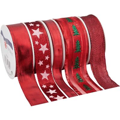 PRÄSENT Geschenkband-Set "Weihnachten" - Rot PRÄSENT Geschenkband-Set "Weihnachten" - Rot