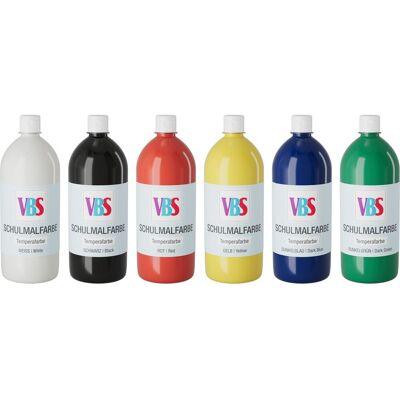 VBS Schulmalfarbe, 6er-Set - Basic VBS Schulmalfarbe, 6er-Set - Basic