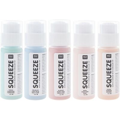 Rico Design Squeeze Acrylic Marker Set - Pastell Rico Design Squeeze Acrylic Marker Set - Pastell