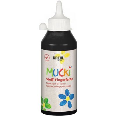 Kreul Kinder MUCKI Stoff-Fingerfarbe, 250 ml - Schwarz Kreul Kinder MUCKI Stoff-Fingerfarbe, 250 ml - Schwarz