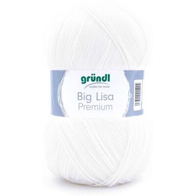 Wolle Gründl "Big Lisa Premium" - Weiß Wolle Gründl "Big Lisa Premium" - Weiß