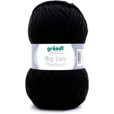 Wolle Gründl "Big Lisa Premium" - Schwarz Wolle Gründl "Big Lisa Premium" - Schwarz