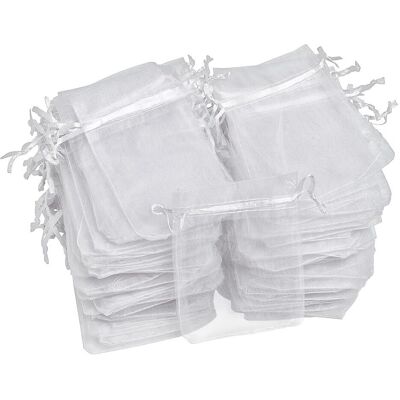 VBS XXL VBS Organzasäckchen "11,5 x 15 cm", 100 Stück - Weiß VBS XXL VBS Organzasäckchen "11,5 x 15 cm", 100 Stück - Weiß