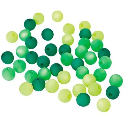 PRACHT Polaris-Perlen-Mix, 8mm, 45 Stück - Grün PRACHT Polaris-Perlen-Mix, 8mm, 45 Stück - Grün