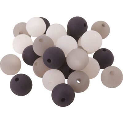 PRACHT Polaris-Perlen-Mix, 10mm, 30 Stück - Schwarz PRACHT Polaris-Perlen-Mix, 10mm, 30 Stück - Schwarz