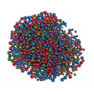 Zauberperle Metallic-Wachsperlen-Sortiment "Farben & Größen Mix", 1.000 Stück Zauberperle Metallic-Wachsperlen-Sortiment "Farben & Größen Mix", 1.000 Stück