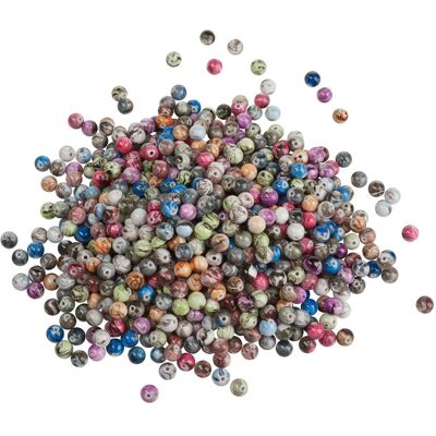 VBS XXL VBS Acrylperlen "Bunt-Opak Marmoriert", Ø 8 mm, 200 g VBS XXL VBS Acrylperlen "Bunt-Opak Marmoriert", Ø 8 mm, 200 g