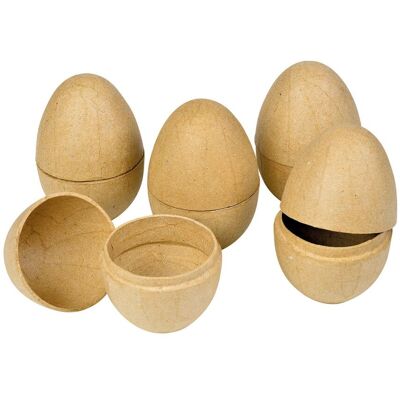 décopatch Pappmaché-Eier, teilbar, 5 Stück décopatch Pappmaché-Eier, teilbar, 5 Stück