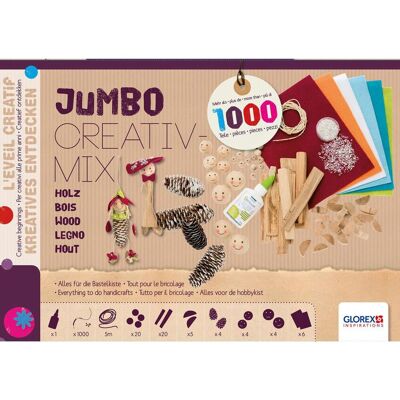 GLOREX Jumbo Creativ-Mix Naturholz - Bastelmaterial GLOREX Jumbo Creativ-Mix Naturholz - Bastelmaterial