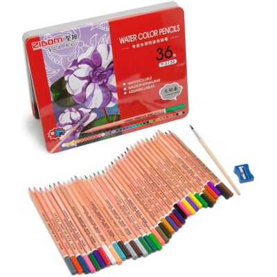 VBS Aquarellstifte, 36 Farben, in Metallbox VBS Aquarellstifte, 36 Farben, in Metallbox