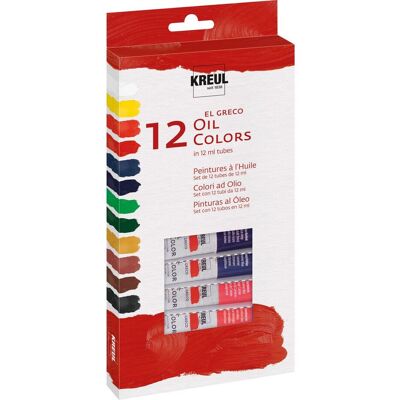 KREUL El Greco Ölfarben-Set - 12 ml, Mix - Ölmalerei KREUL El Greco Ölfarben-Set - 12 ml, Mix - Ölmalerei