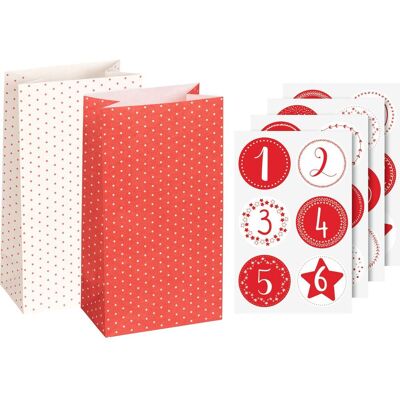 Heyda Adventskalender-Set "Pünktchen" Heyda Adventskalender-Set "Pünktchen"