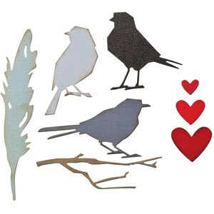 Sizzix Thinlits Stanzschablone "Lovebirds by Tim Holtz" Sizzix Thinlits Stanzschablone "Lovebirds by Tim Holtz"