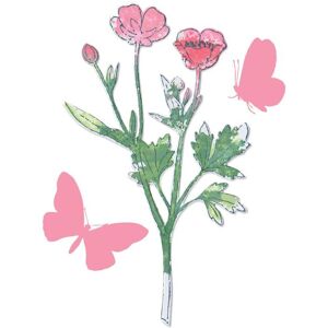 Sizzix Painted Pencil Botanical - Stanze & Stempel Set Sizzix Painted Pencil Botanical - Stanze & Stempel Set