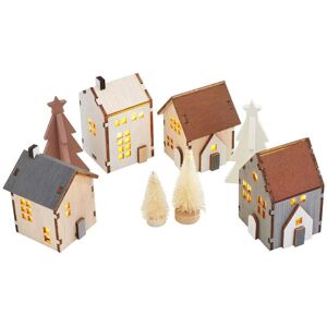 VBS Holzhäuschen Szene, beleuchtet, 8 Teile VBS Holzhäuschen Szene, beleuchtet, 8 Teile