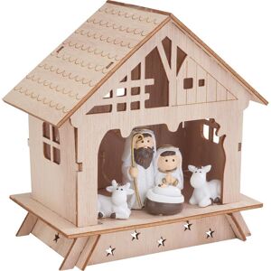 VBS Holz-Steckmotiv "Krippe mit Figuren" VBS Holz-Steckmotiv "Krippe mit Figuren"