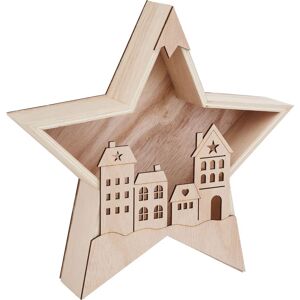 VBS Holzbausatz "Holzstern mit Häuserfront" VBS Holzbausatz "Holzstern mit Häuserfront"