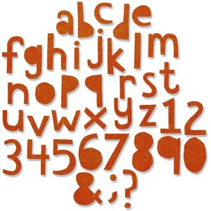 Sizzix Thinlits Stanzschablone "Alphanumeric Cutout Lower by Tim Holtz" Sizzix Thinlits Stanzschablone "Alphanumeric Cutout Lower by Tim Holtz"