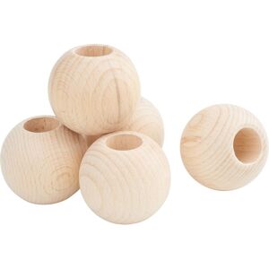 VBS Holzkugeln mit großer Bohrung "Ø 50 mm" - 5 Stück VBS Holzkugeln mit großer Bohrung "Ø 50 mm" - 5 Stück