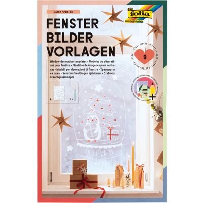 folia Fensterbilder Vorlagen "Cosy Winter" folia Fensterbilder Vorlagen "Cosy Winter"