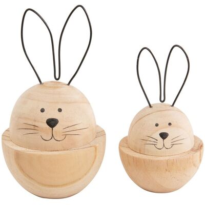 VBS Holz-Hasen "Mopsy und Flopsy" VBS Holz-Hasen "Mopsy und Flopsy"