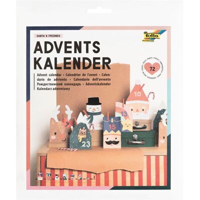 folia Adventskalender-Set "Santa & Friends" folia Adventskalender-Set "Santa & Friends"