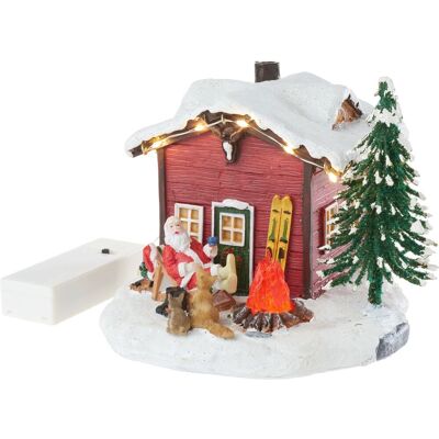 VBS LED Miniatur Weihnachtshaus im Schnee VBS LED Miniatur Weihnachtshaus im Schnee