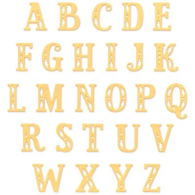 Sizzix Thinlits Stanzschablone "Folk Alphabet" Sizzix Thinlits Stanzschablone "Folk Alphabet"
