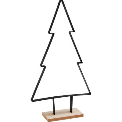 VBS Metall-Tannenbaum auf Holzsockel VBS Metall-Tannenbaum auf Holzsockel